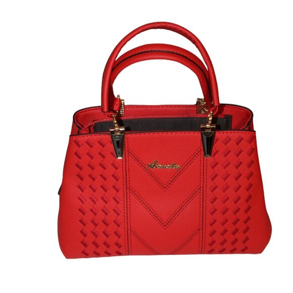 Aimily Handbags - ALL PURSES $10 FLASH SALE Stylish Red Handbag Fashion Faux Leather Purse